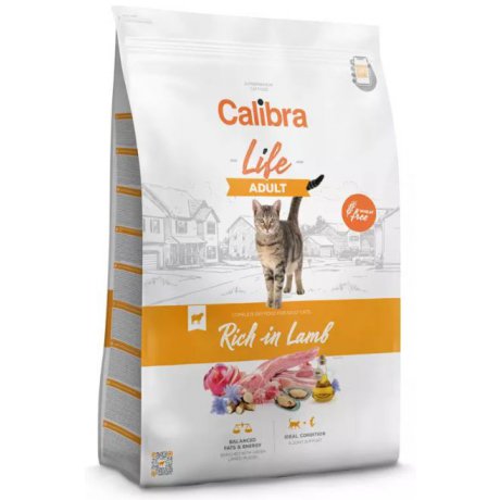 Calibra Cat Life Adult Lamb 2kg - Karma dla kotów z jagnięciną bez pszenicy