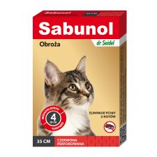 Sabunol Obroża przeciw pchłom dla kota 35cm
