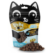 Lucky Lou Lucky Ones Cubes - Super Zabawowe Smakołyki dla Kota z Kurczaka i Jelenia