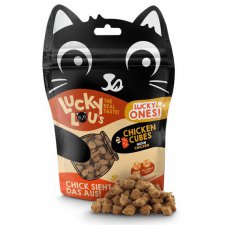 Lucky Lou Lucky Ones Cubes Kurczak super gorące smakołyki z dodatkową zabawą dla kota 80g