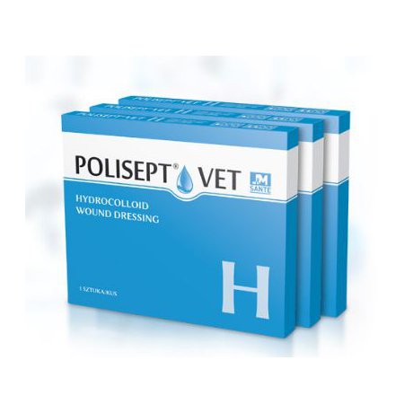 Polisept VET H - Hydrokoloidowy Opatrunek na Rany 10x10cm