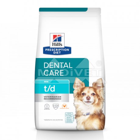 Hills t/d Mini - Profilaktyka stomatologiczna dla małych psów
