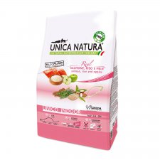 Unica Natura Unico Indoor Łosoś Holistyczna, naturalna, bezglutenowa karma przeznaczona dla kotów żyjących tylko w domu