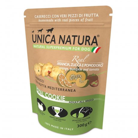 Unica Natura Adult All Breeds Ciasteczka z owocami śródziemnomorskimi 300g