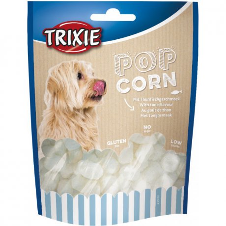 Trixie Popcorn o Smaku Tuńczyka dla Psa - Smaczna i Zdrowa Przekąska Bezglutenowa