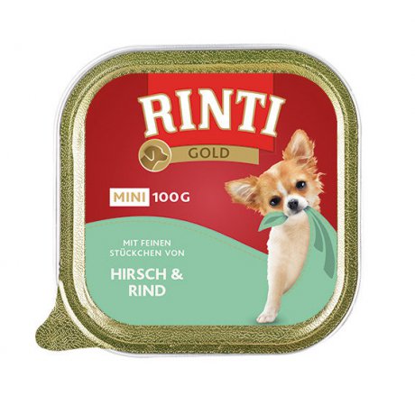 RINTI Gold Mini tacka 100g mokra karma dla psów małych ras
